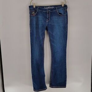 Rancho Estancia Southwest Tribal Jeans size 34 western bootcut embroidered